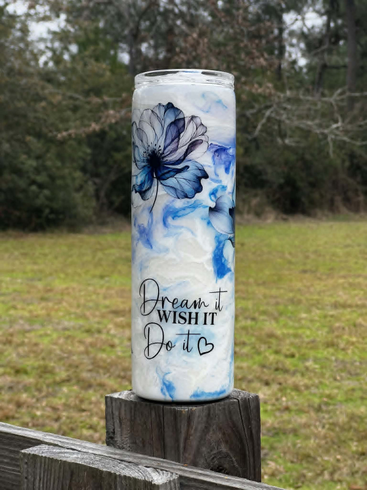 20oz Blue Marble