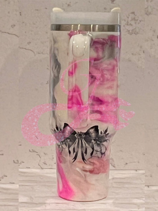 RTS - Pink Marble Roses (Handled)