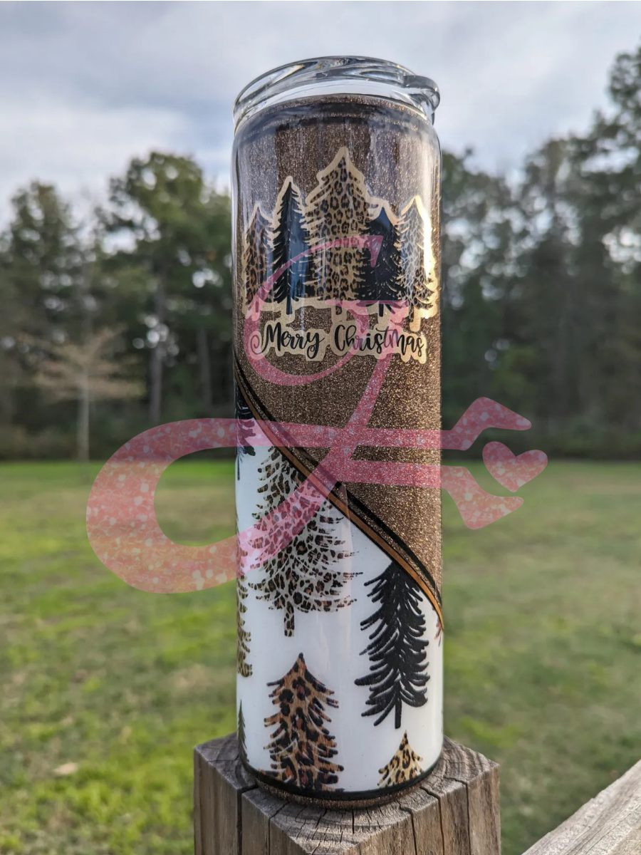 20oz Glitter V-Split